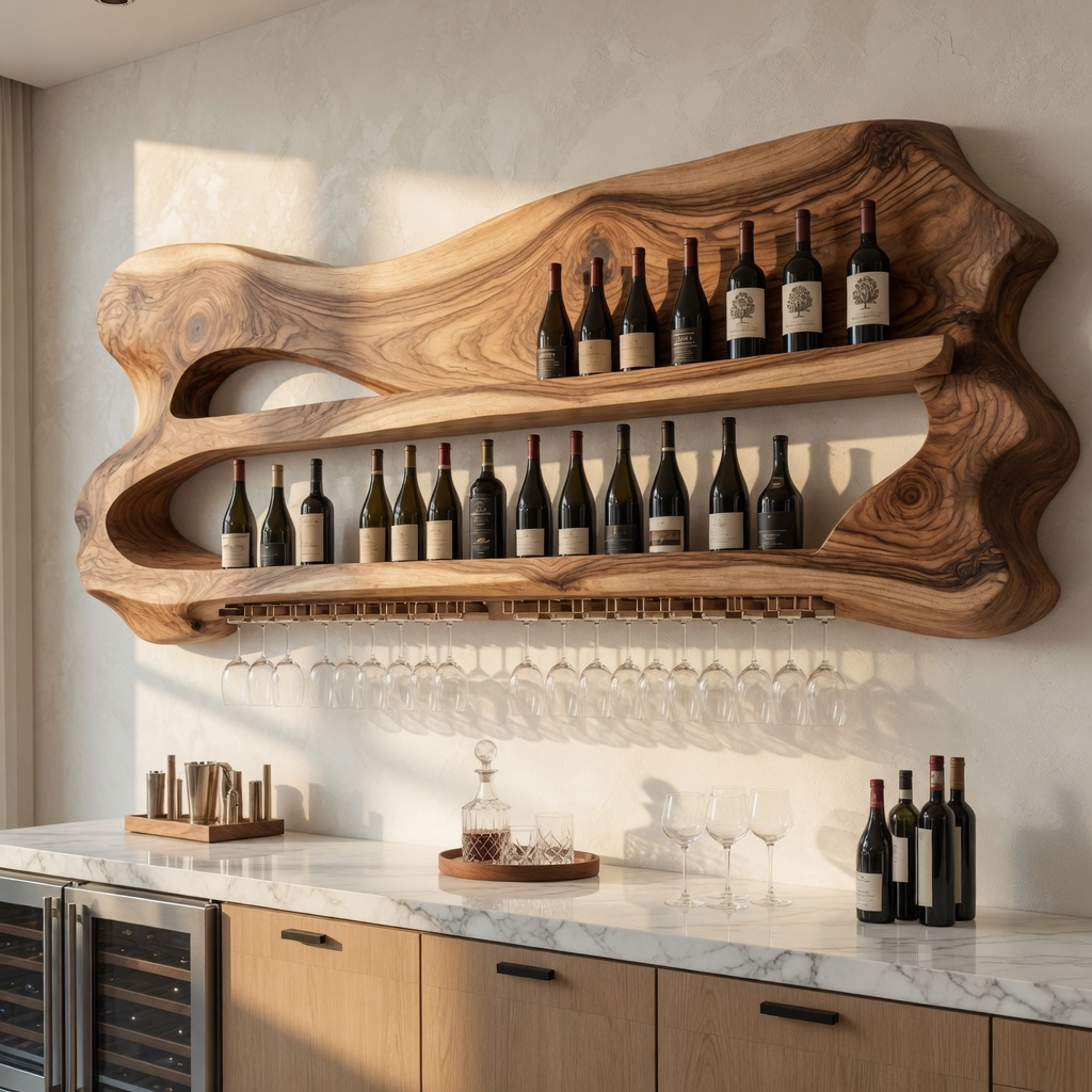 How to Pair a Wood Wine Rack with a Modern Home Bar