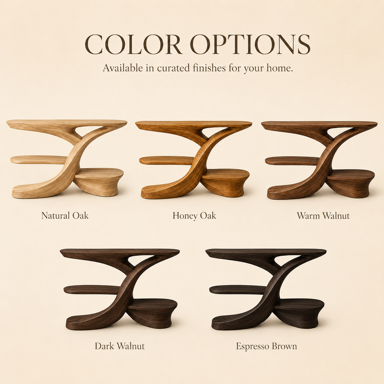 Liora Warm Walnut Console Table - Design 512