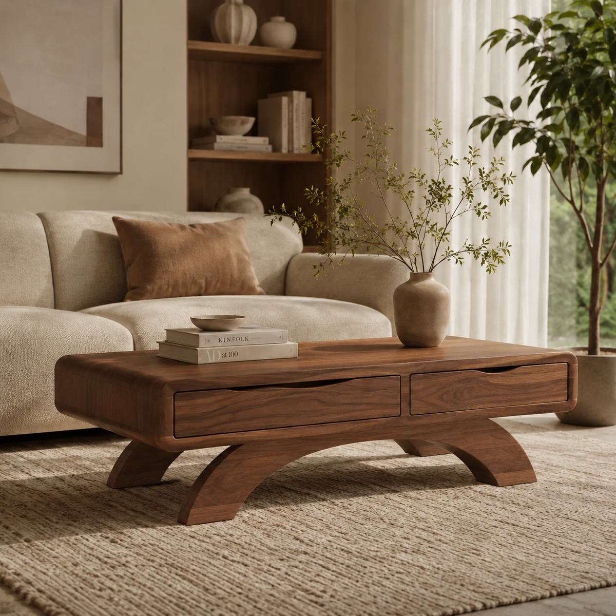 Nolan Arc Living Room Coffee Table - Design 279