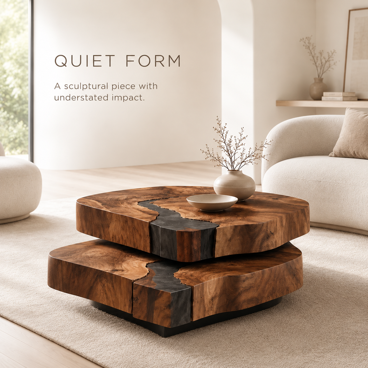 Nolan Arc Living Room Coffee Table - Design 146
