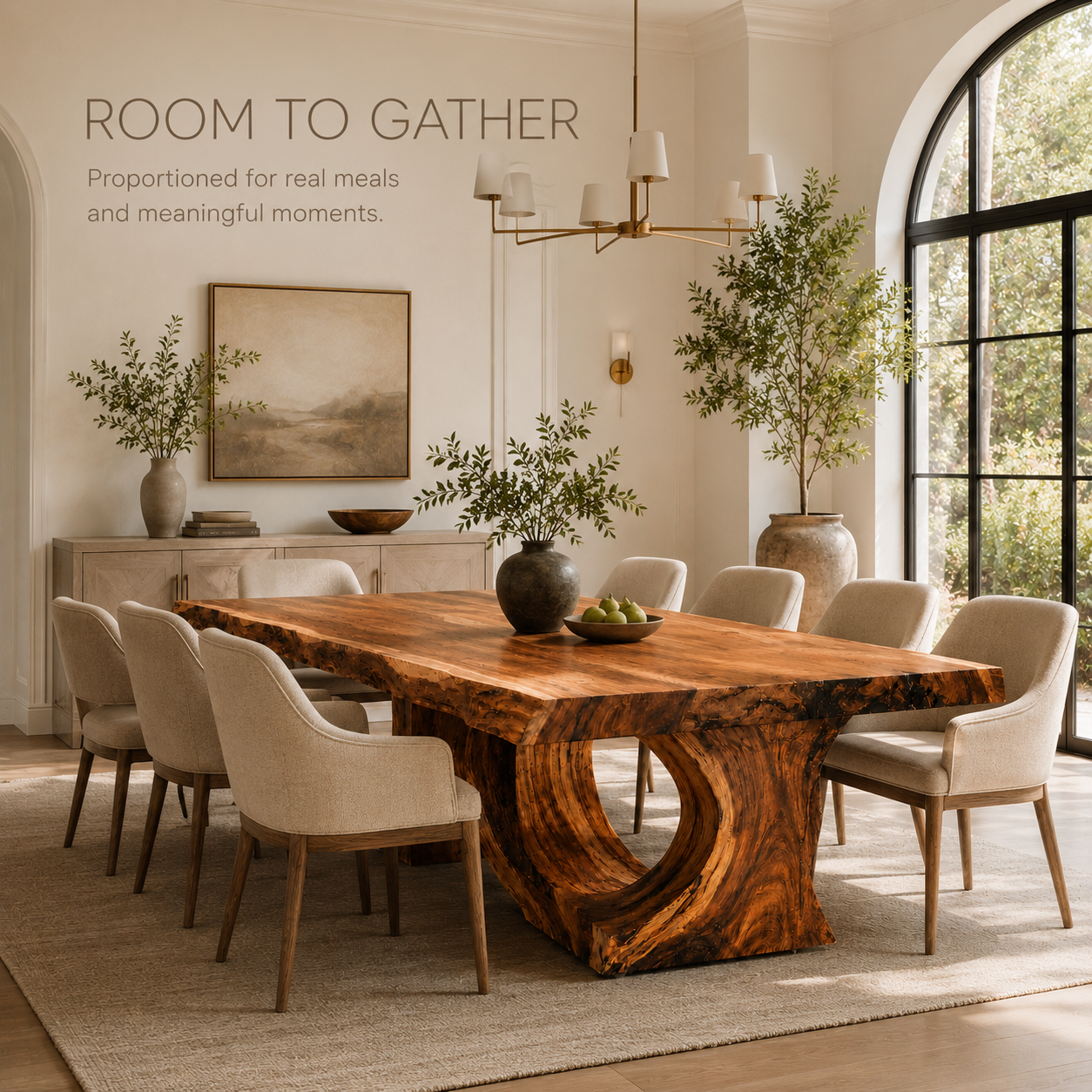 Harvest Sculptural Dining Table - Design 009