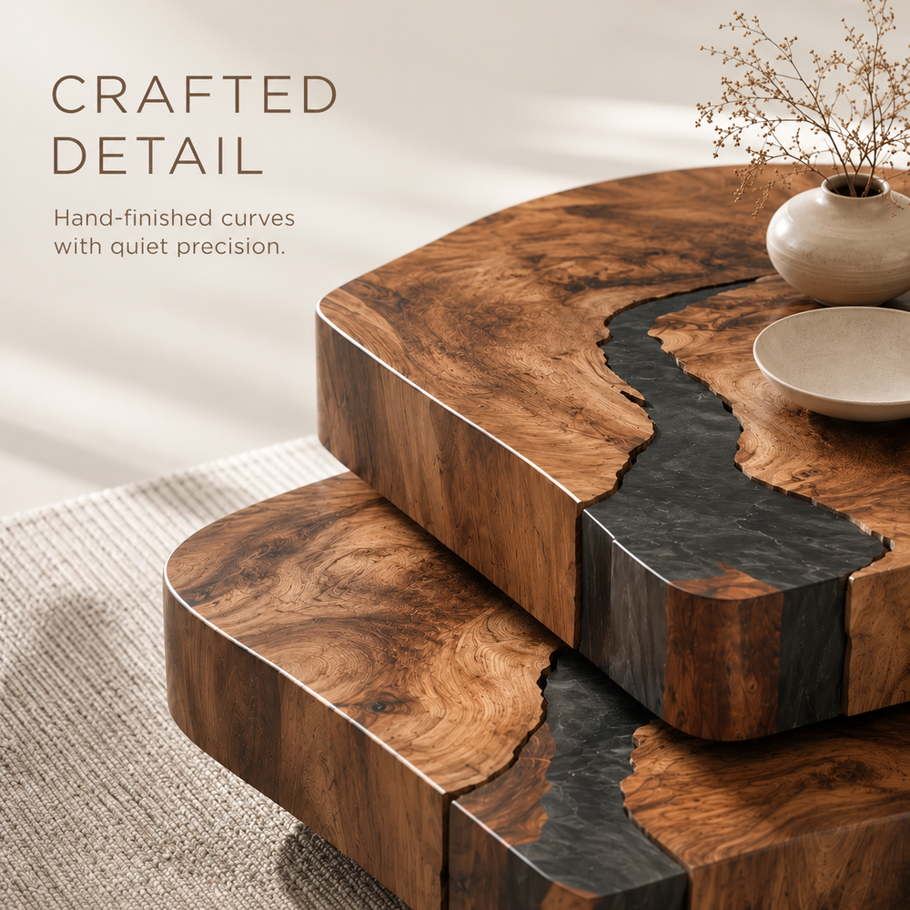Nolan Arc Living Room Coffee Table - Design 146