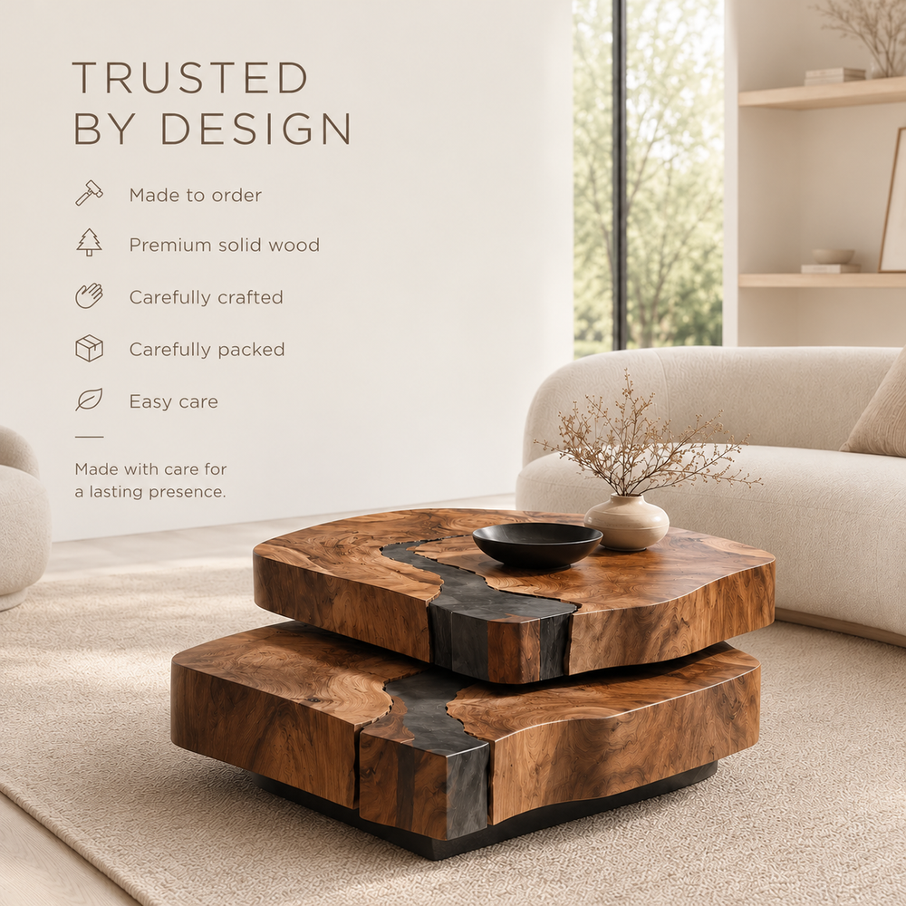 Nolan Arc Living Room Coffee Table - Design 146