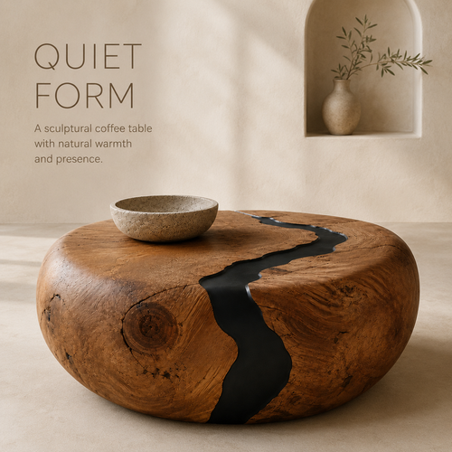 Veyra Gallery Wood Coffee Table
