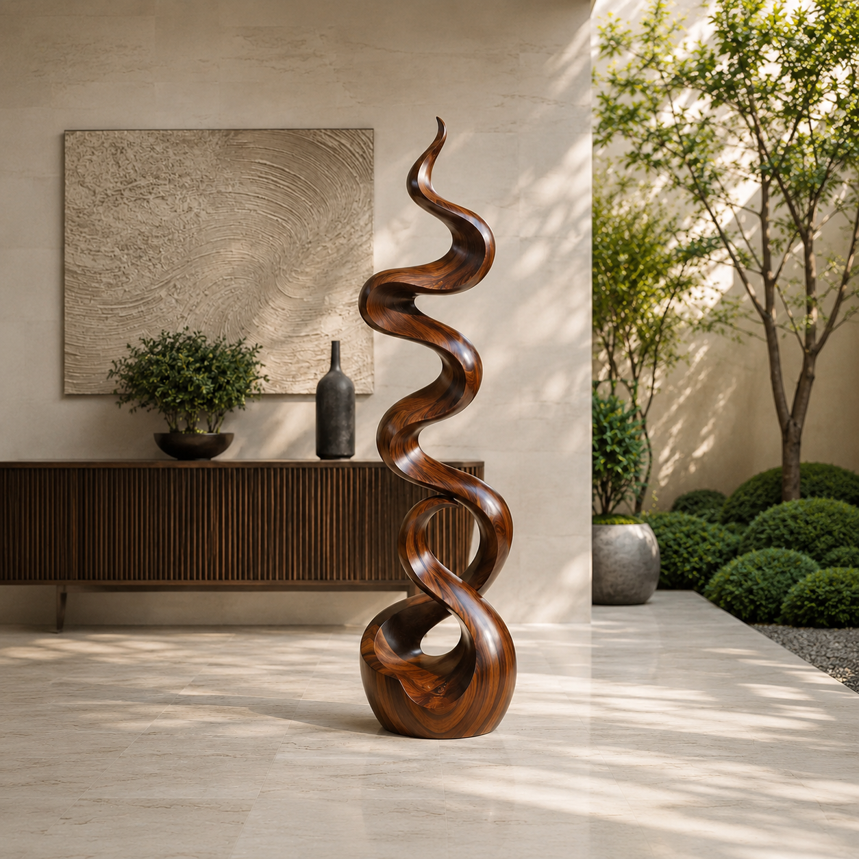 Veyra Modern Wood Sculpture - Design 006