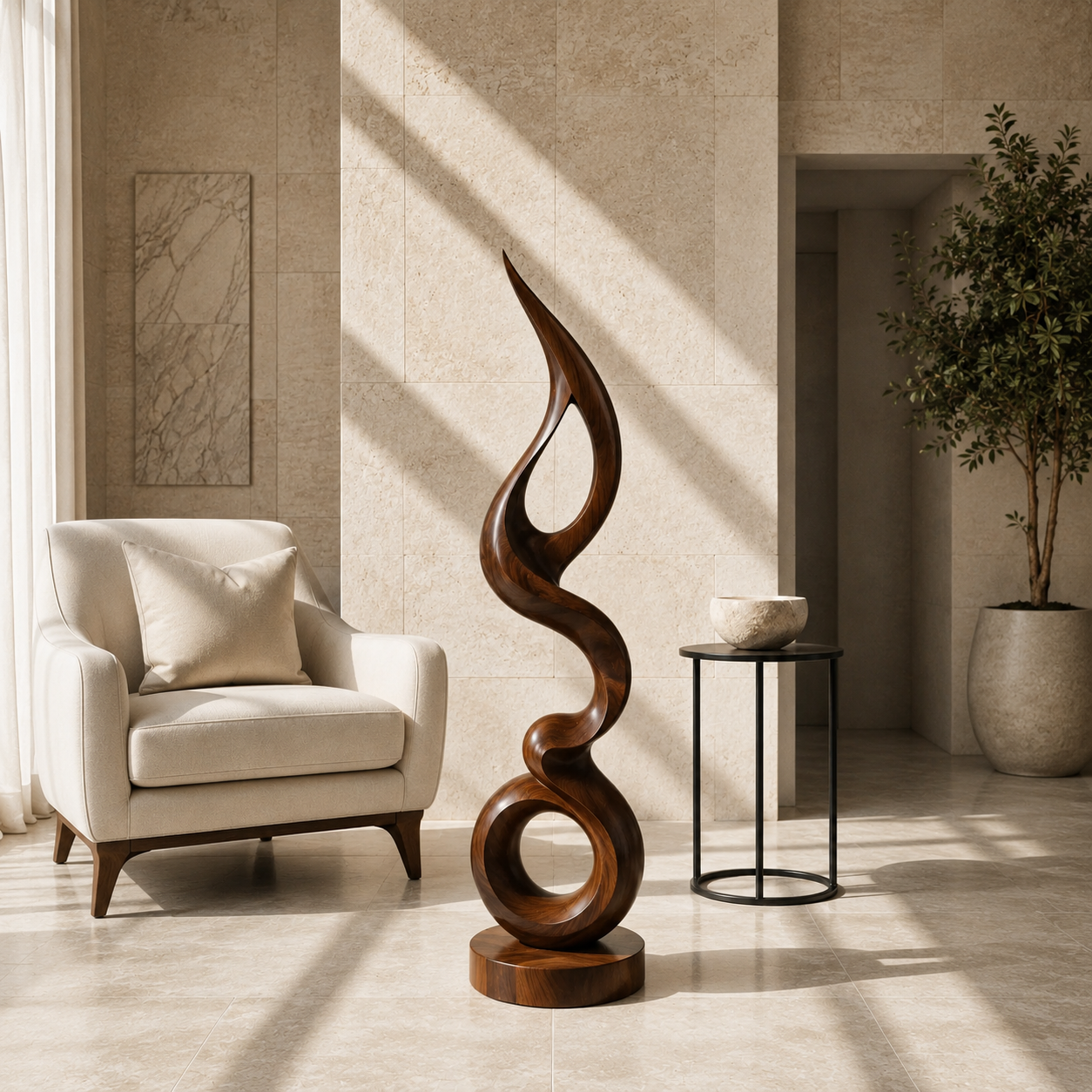 Rowan Hollow Form Sculpture - Design 009