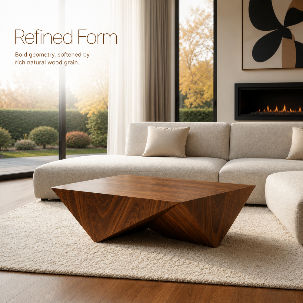 Solenne Rounded Coffee Table - view 2