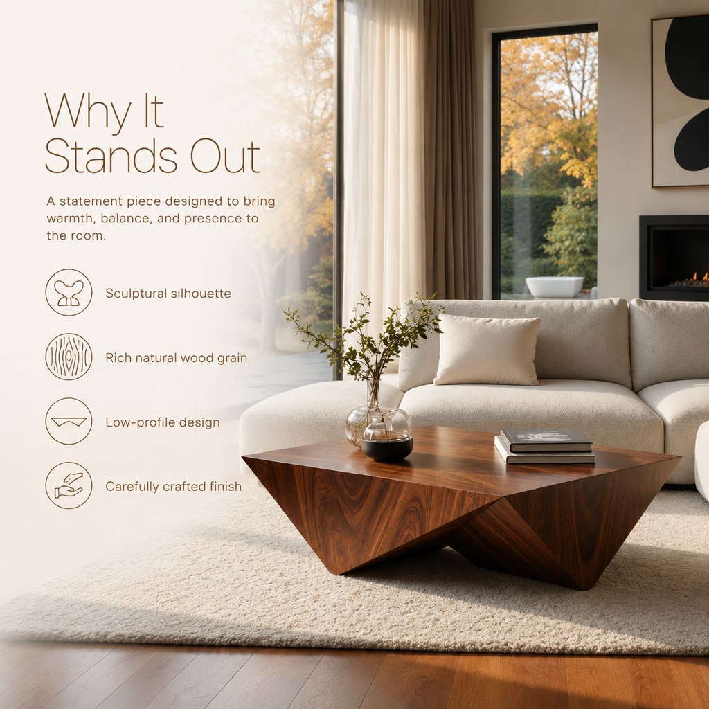 Solenne Rounded Coffee Table - view 8