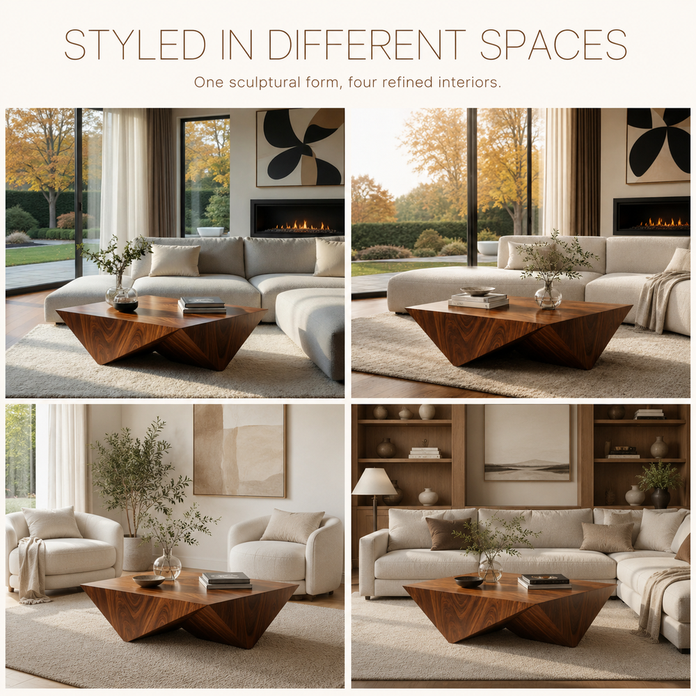 Solenne Rounded Coffee Table - view 9