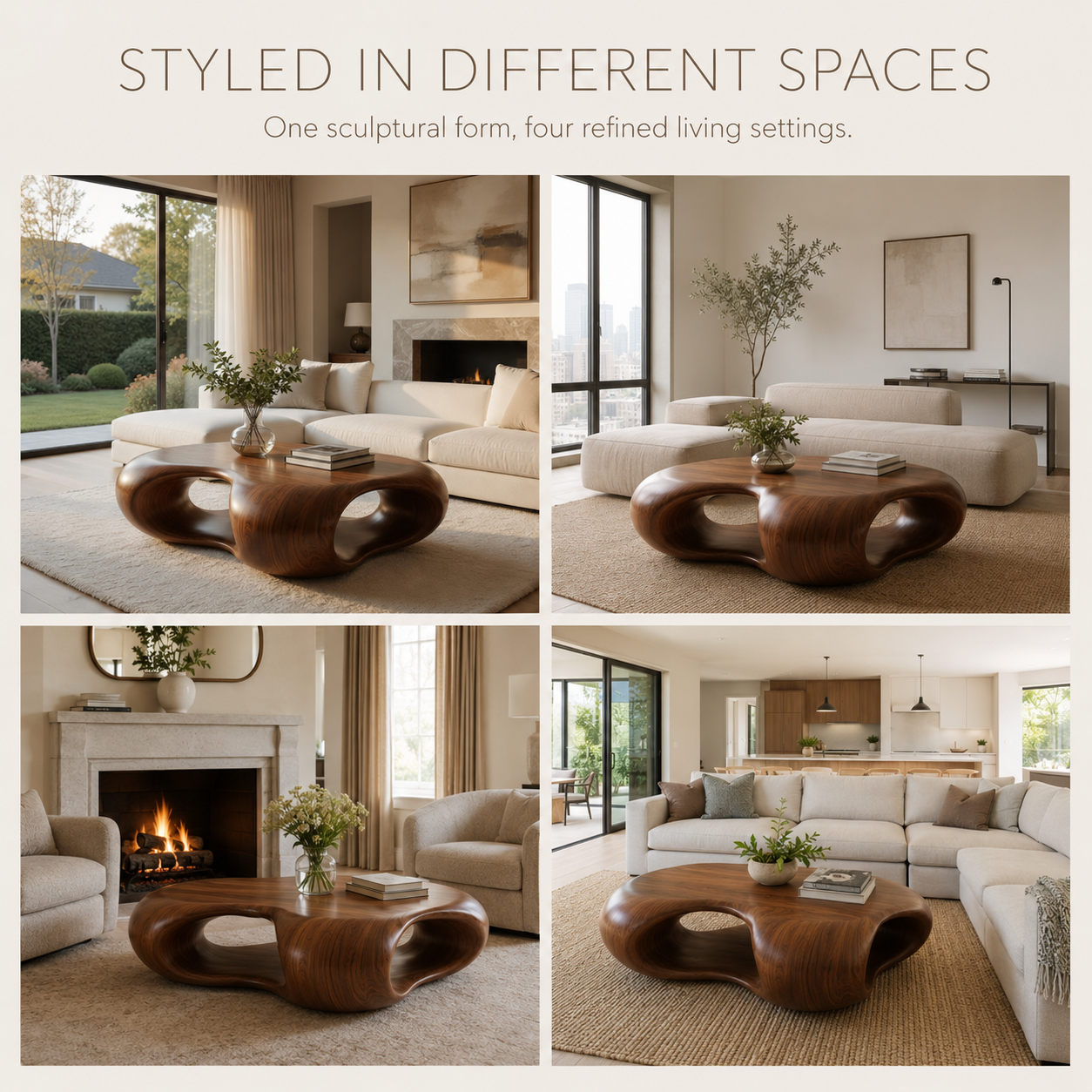Livia Cloud Form Coffee Table - view 3