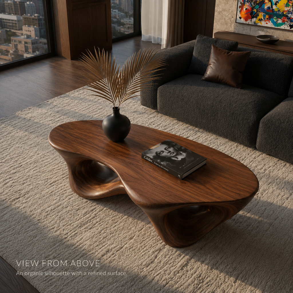 Elise Organic Walnut Coffee Table - view 2