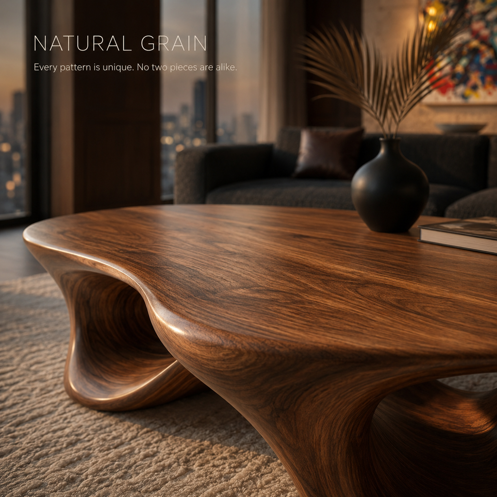 Elise Organic Walnut Coffee Table - view 8