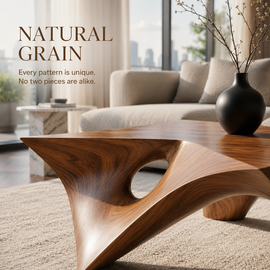 Sable Rounded Gallery Coffee Table - view 4