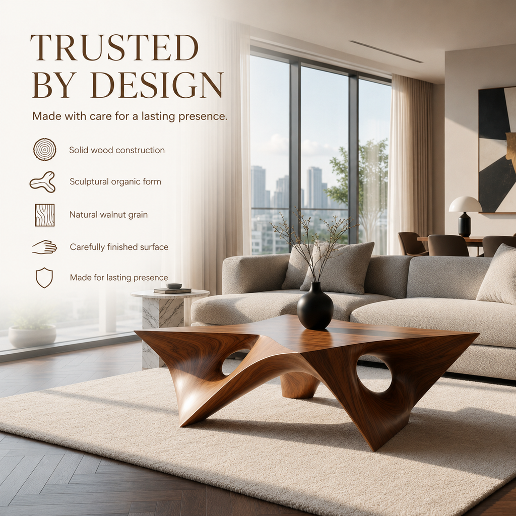 Sable Rounded Gallery Coffee Table - view 5