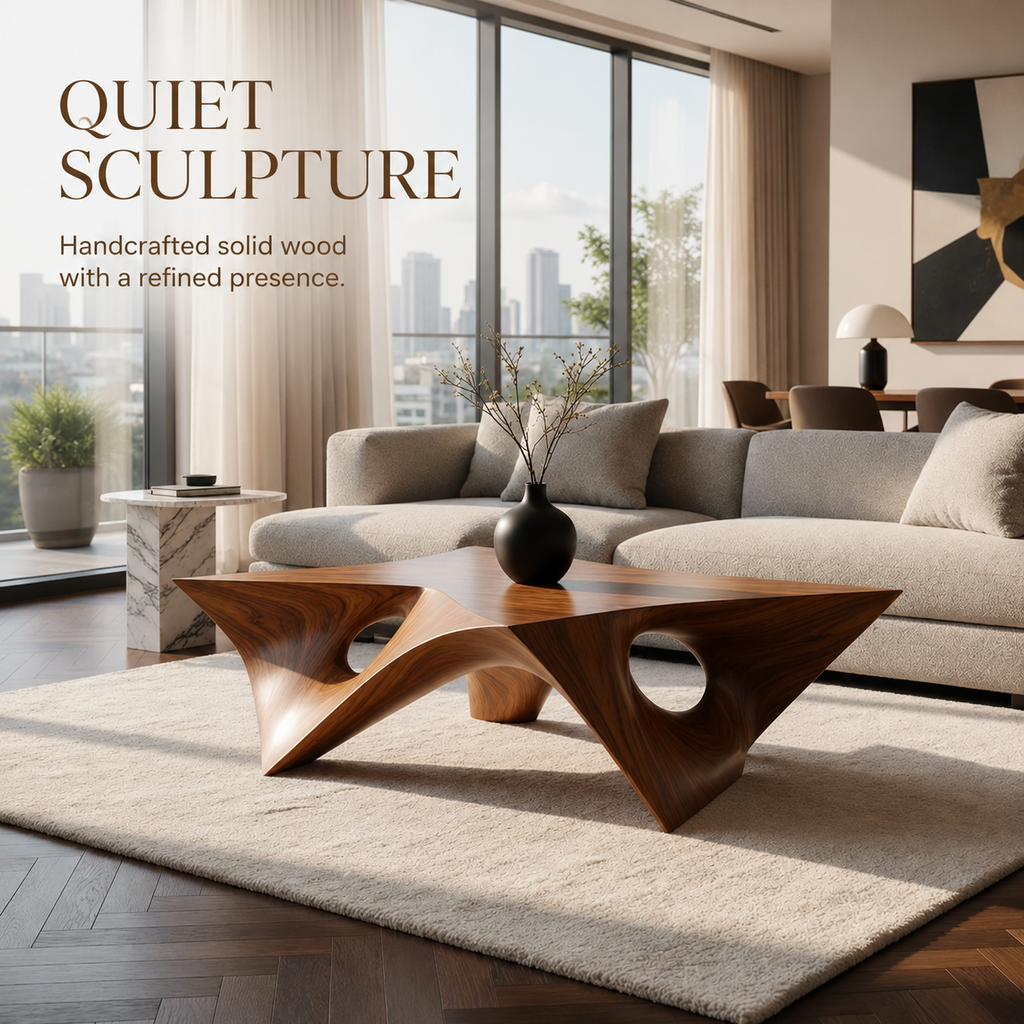 Sable Rounded Gallery Coffee Table - view 6