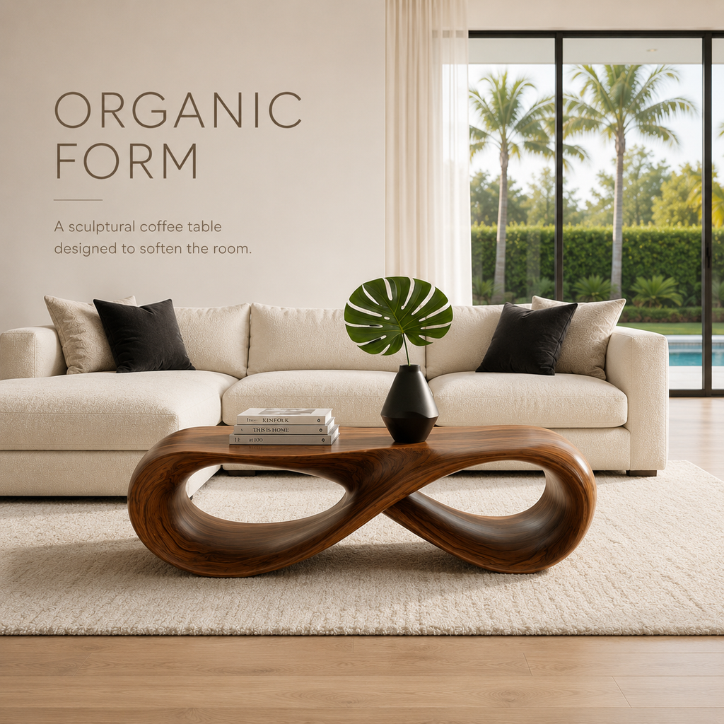 Dalia Sculptural Living Coffee Table - view 1