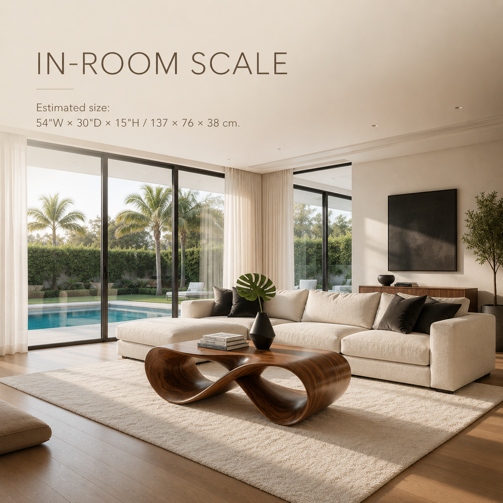 Dalia Sculptural Living Coffee Table - view 7
