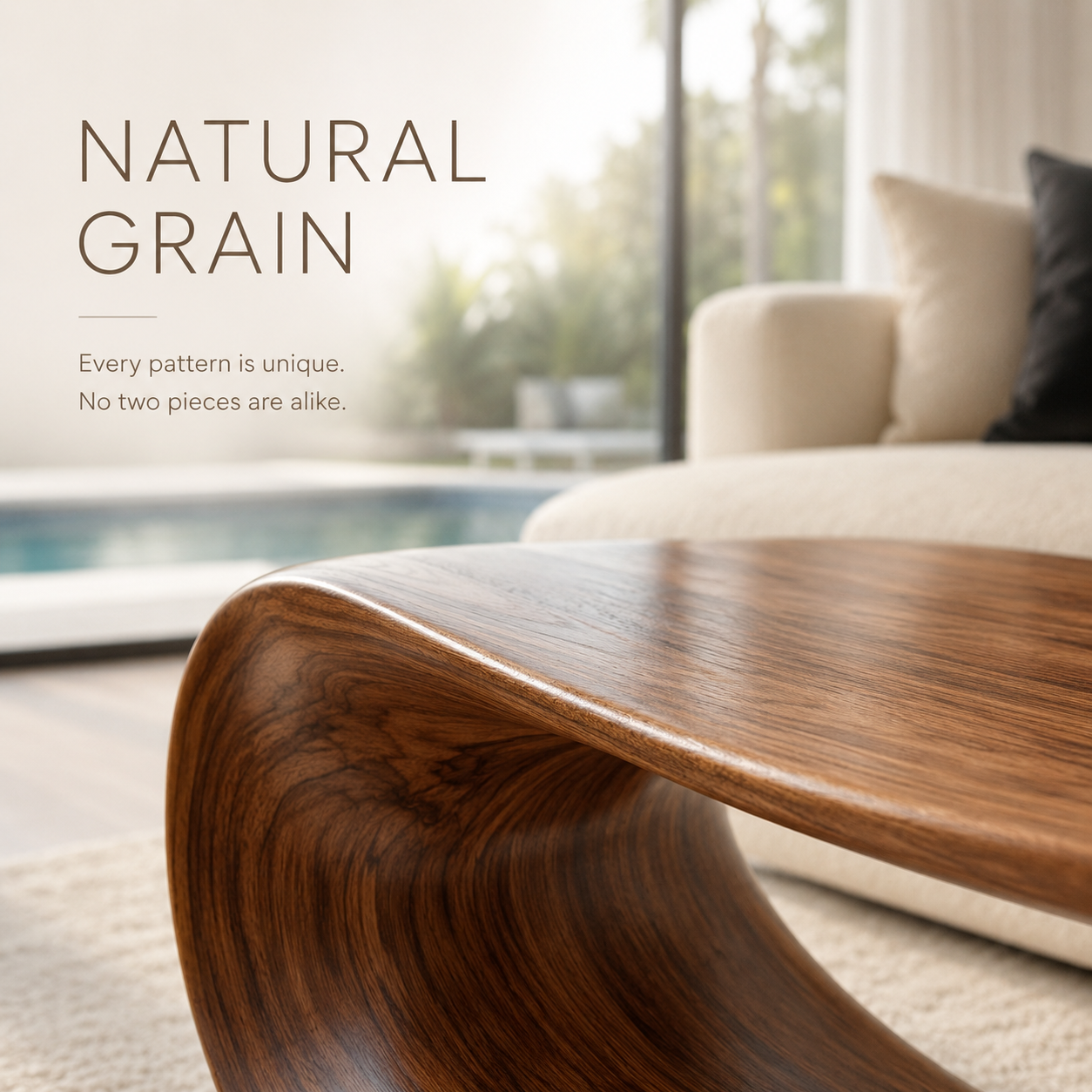 Dalia Sculptural Living Coffee Table - view 8