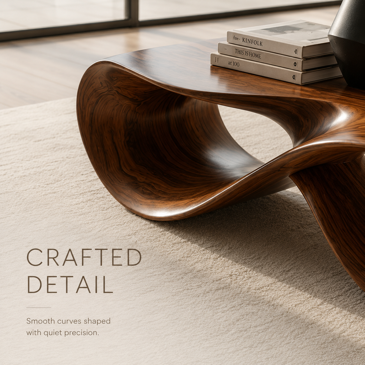 Dalia Sculptural Living Coffee Table - view 10