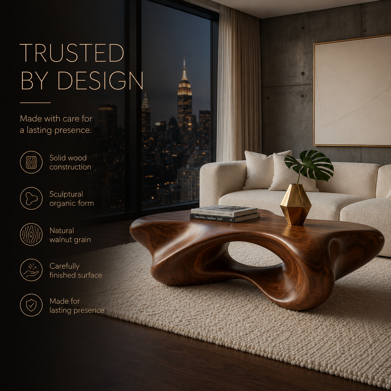 Remy Organic Modern Coffee Table - view 7