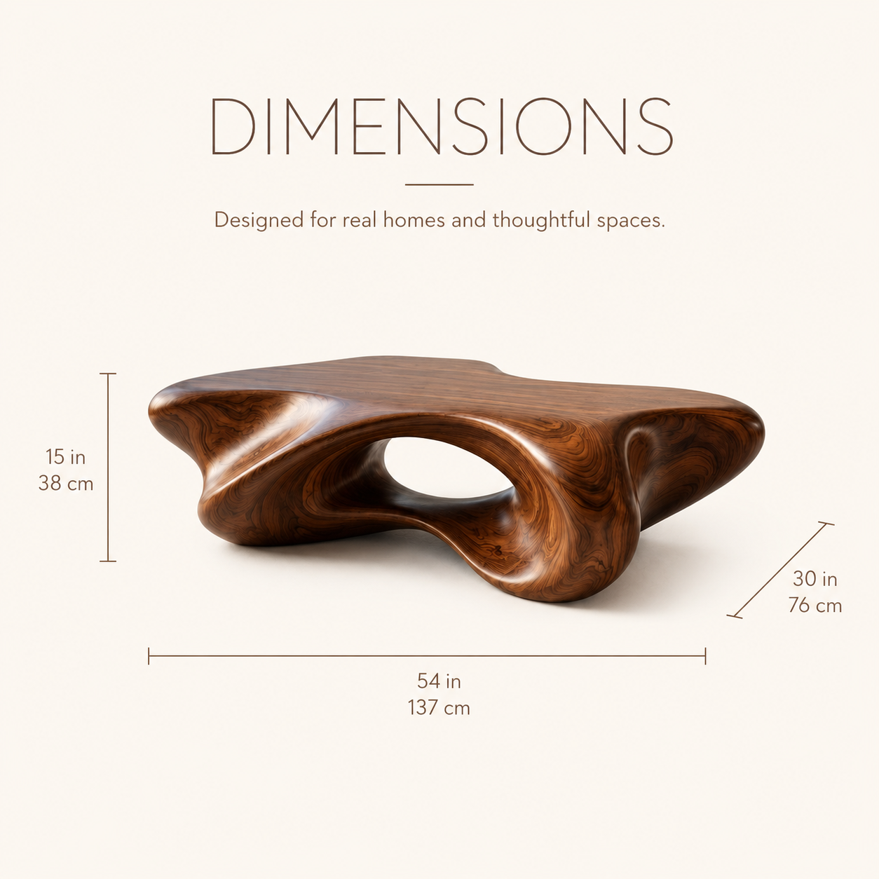 Remy Organic Modern Coffee Table - view 8