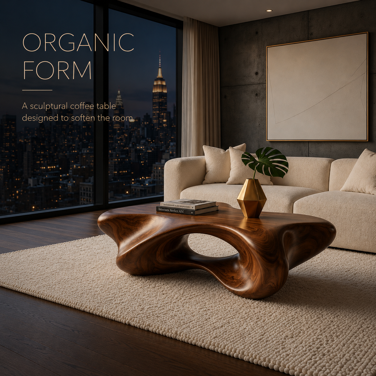Remy Organic Modern Coffee Table - view 9