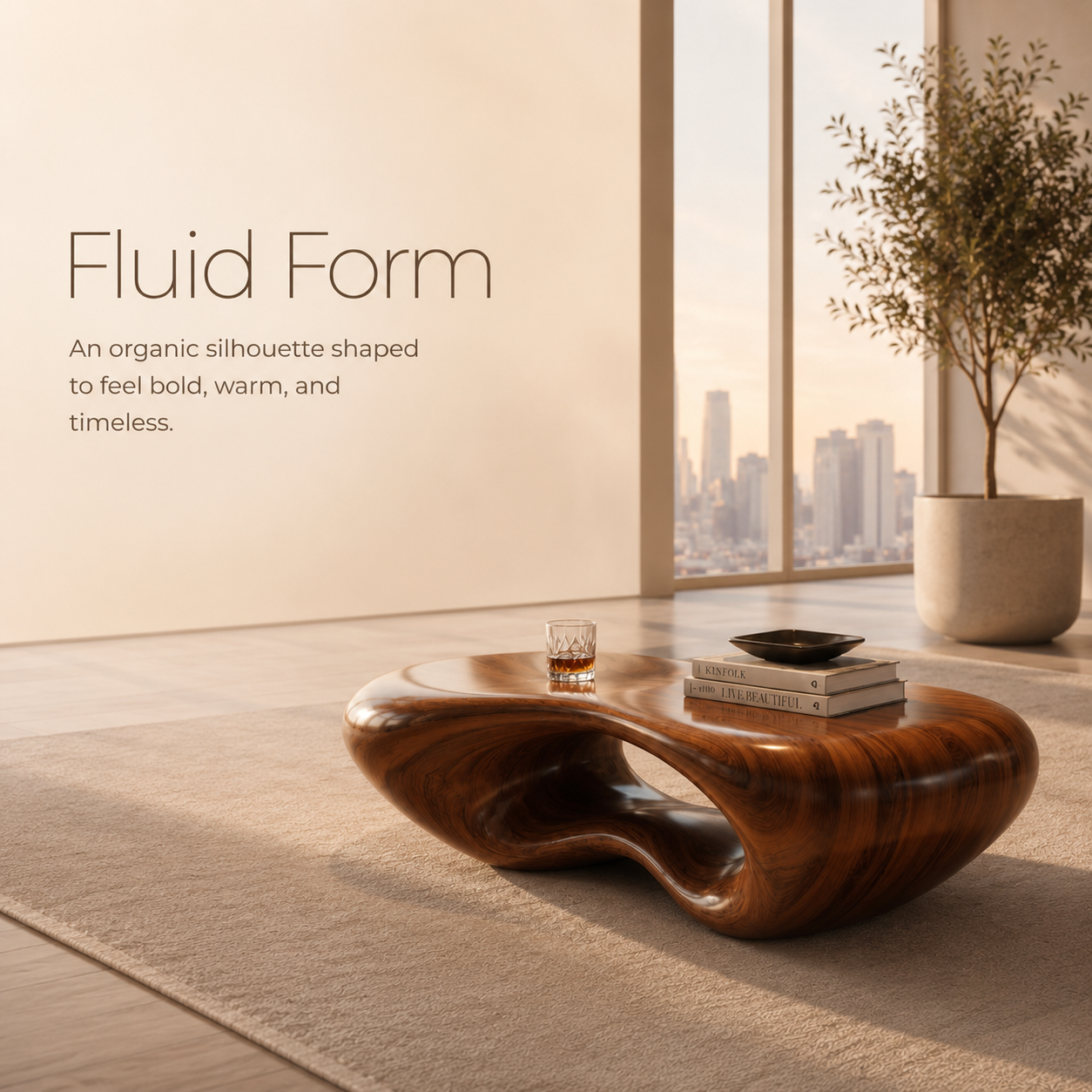 Alden Low Profile Coffee Table - view 2
