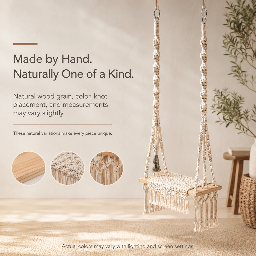 Handmade Macrame Cat Swing
