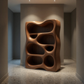 Mira Satin Wood Bookshelf