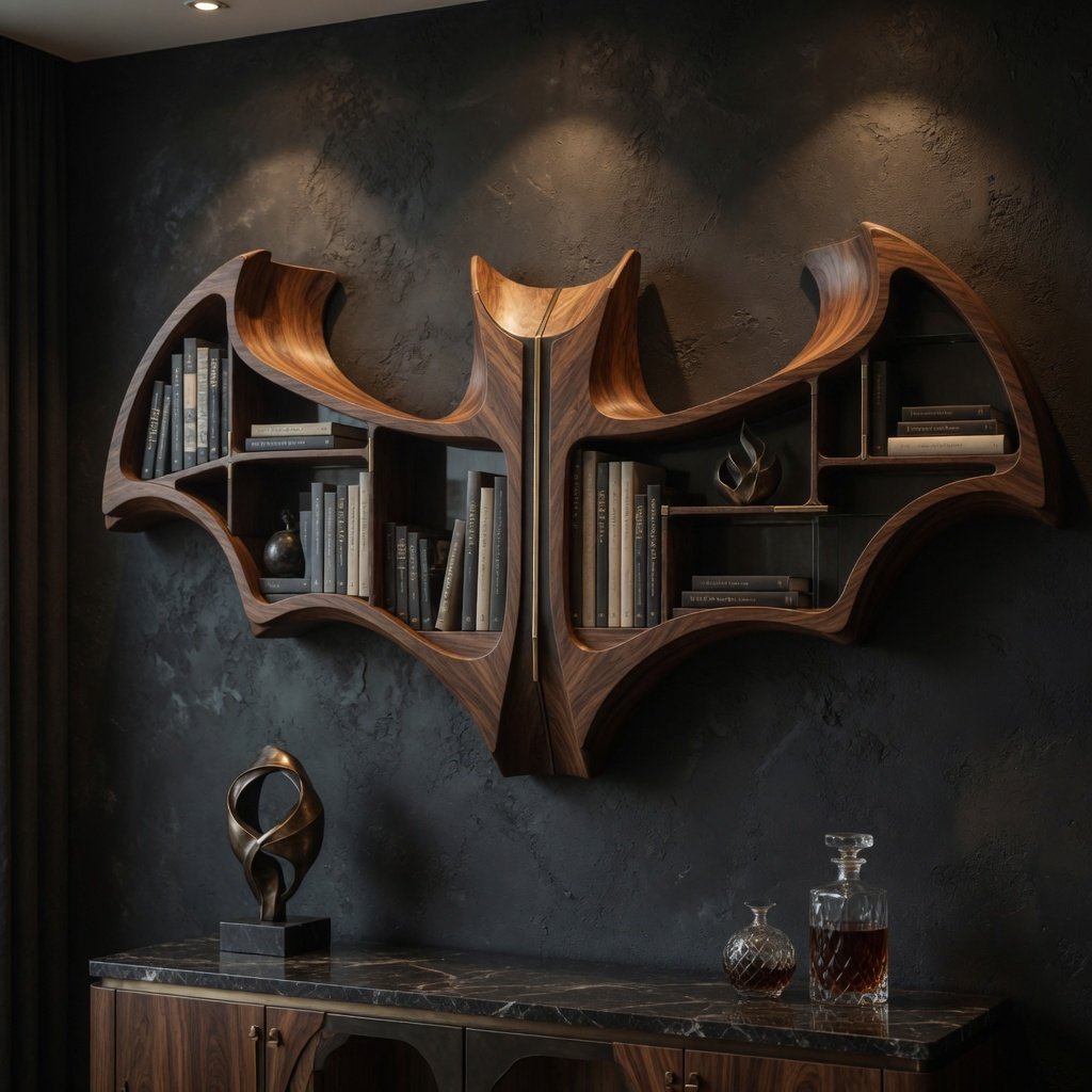 Sable Curved Bookshelf