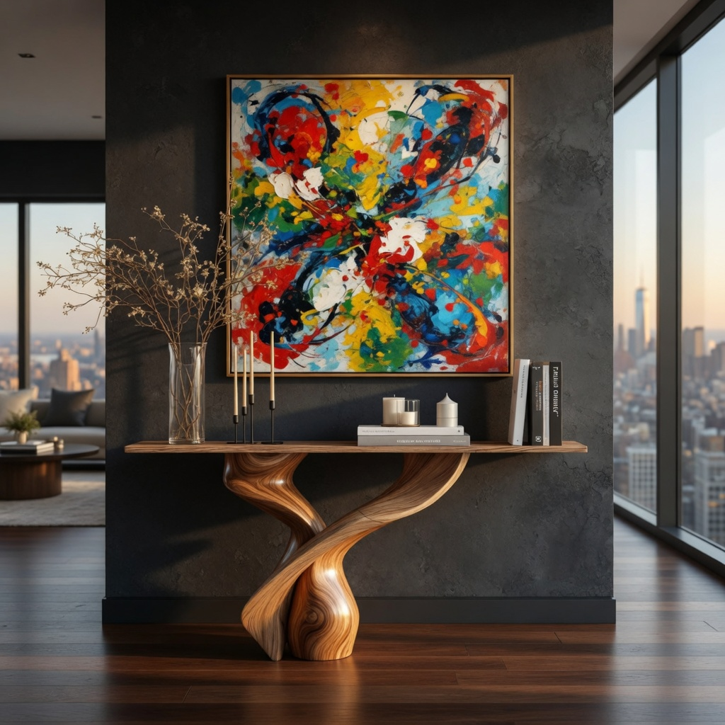 Isla Wave Base Console Table