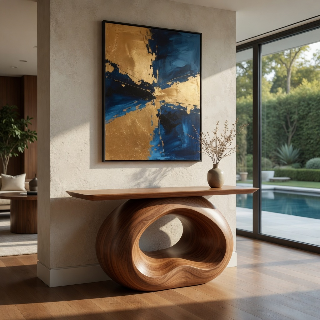 Koa Soft Edge Console Table