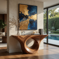 Remy Sculptural Foyer Console Table