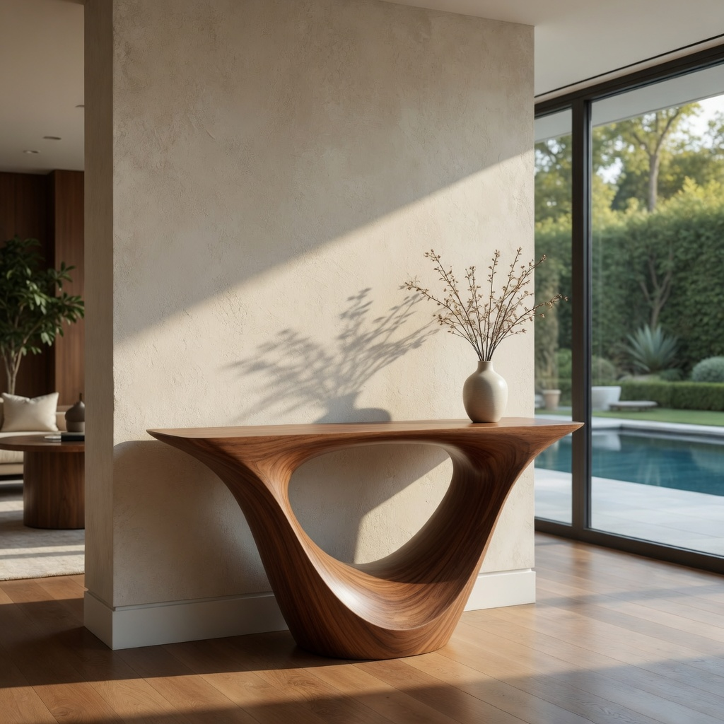 Calla Organic Walnut Console Table