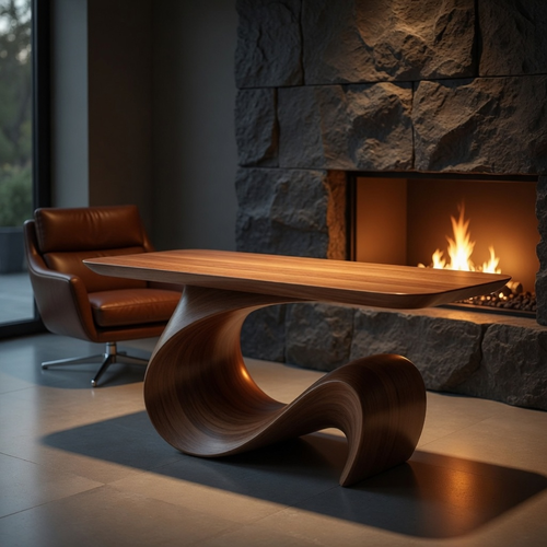 Brisa Modern Wood Console Table