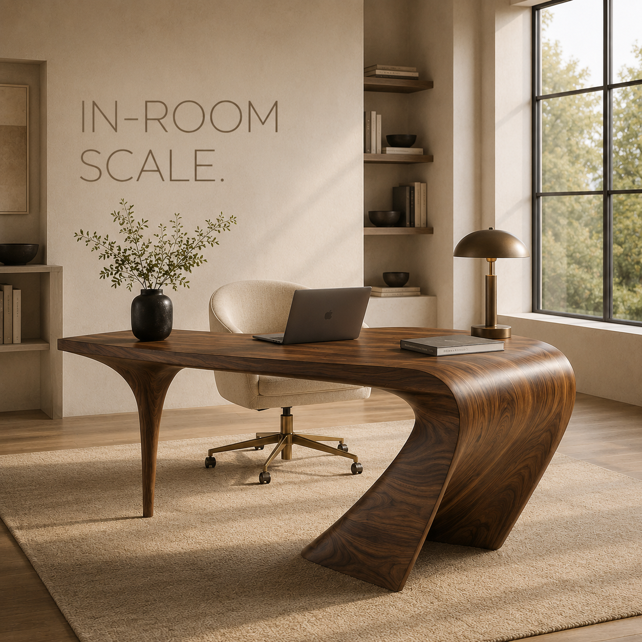 Marin Organic Modern Writing Desk - Design 028