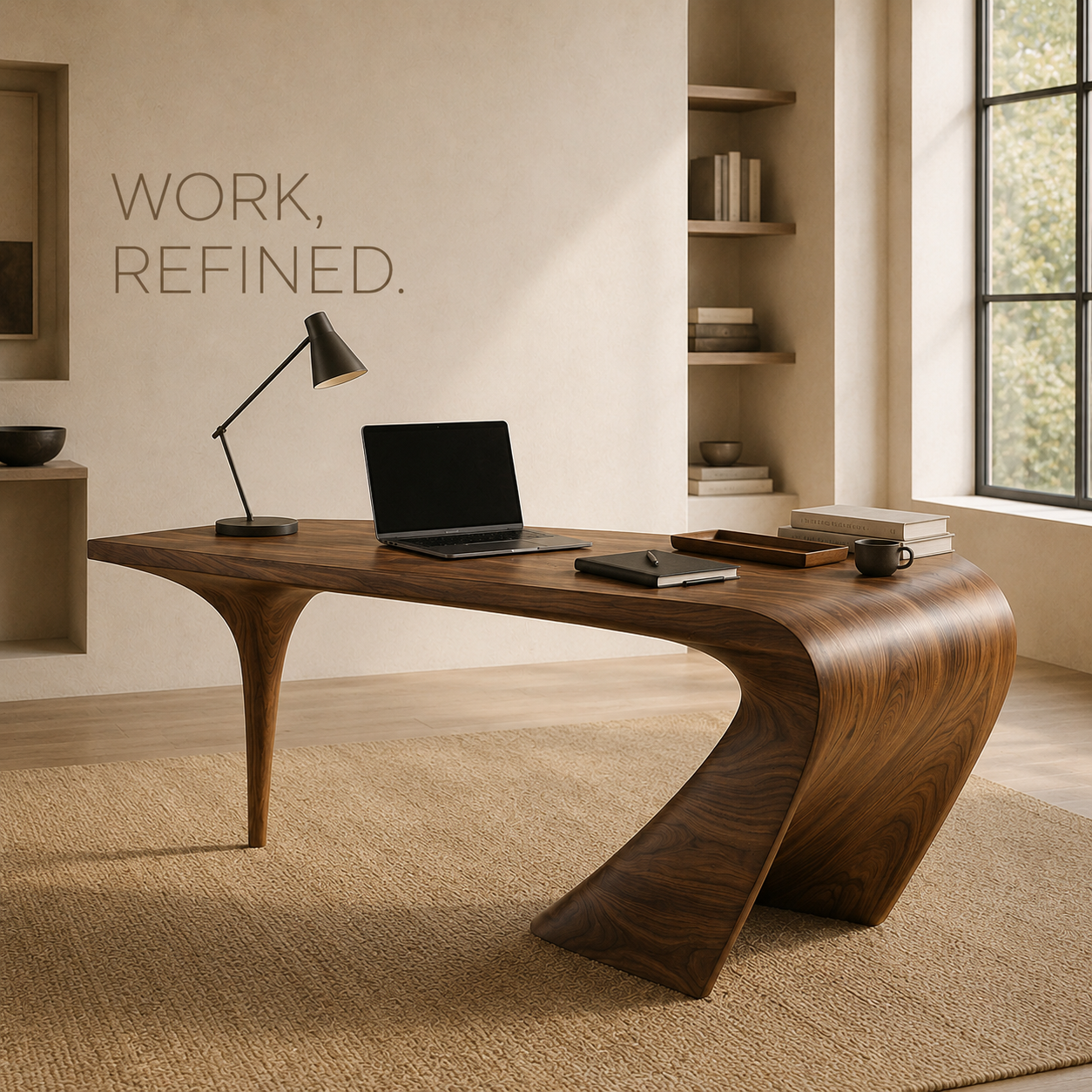 Marin Organic Modern Writing Desk - Design 028