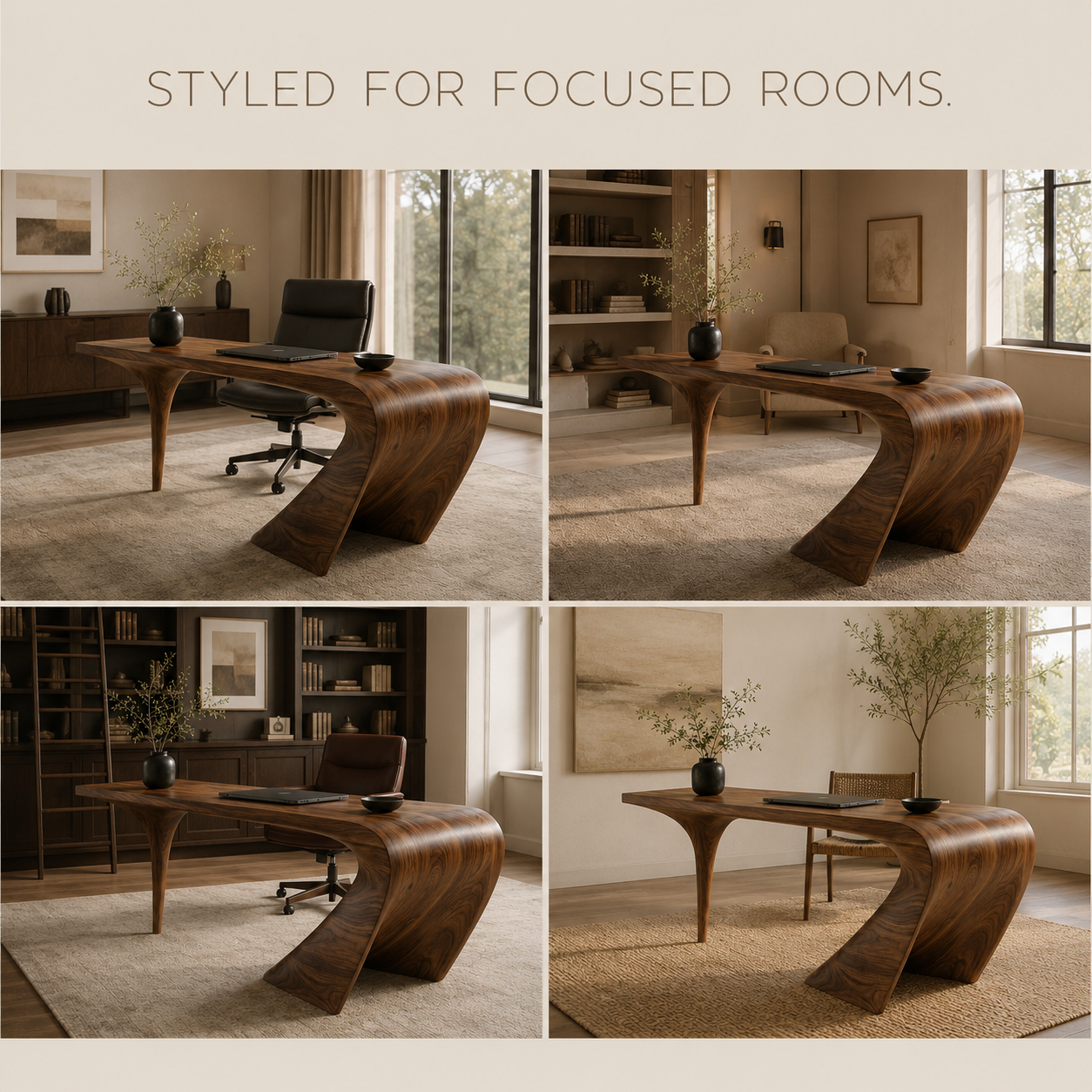 Marin Organic Modern Writing Desk - Design 028