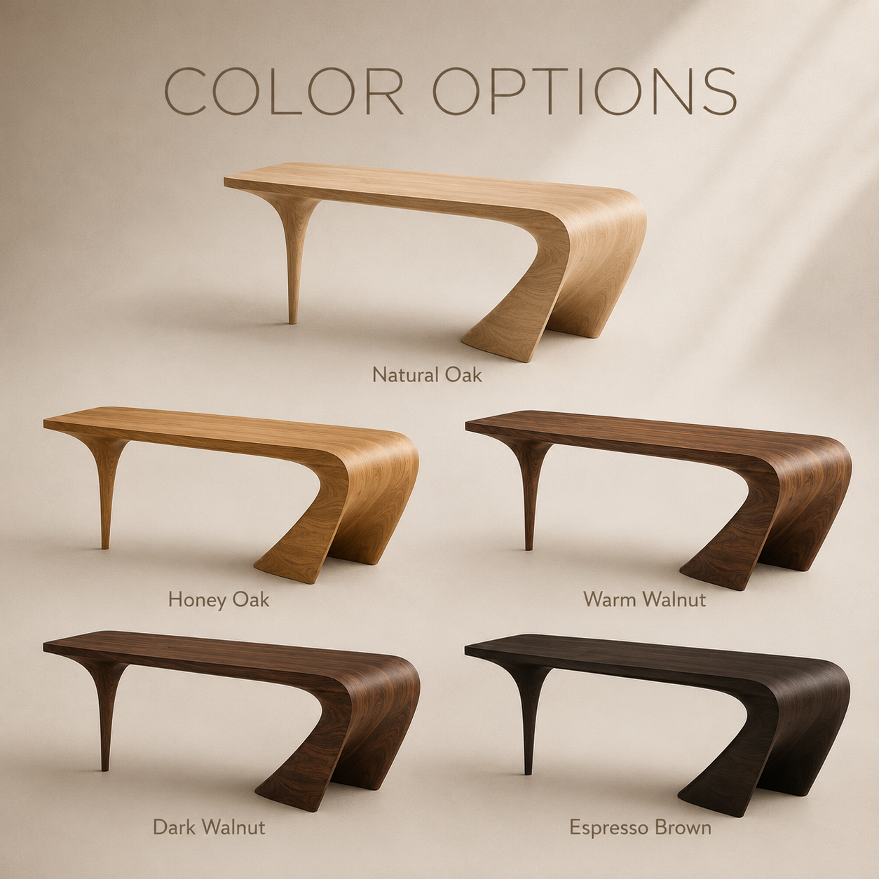 Marin Organic Modern Writing Desk - Design 028