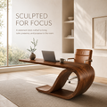 Vale Modern Solid Wood Desk - Design 043