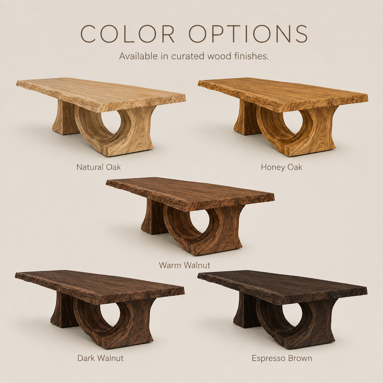 Harvest Sculptural Dining Table - Design 009