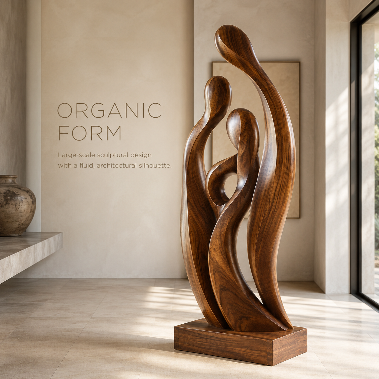 Arden Abstract Wood Sculpture - Design 001 - product image 03