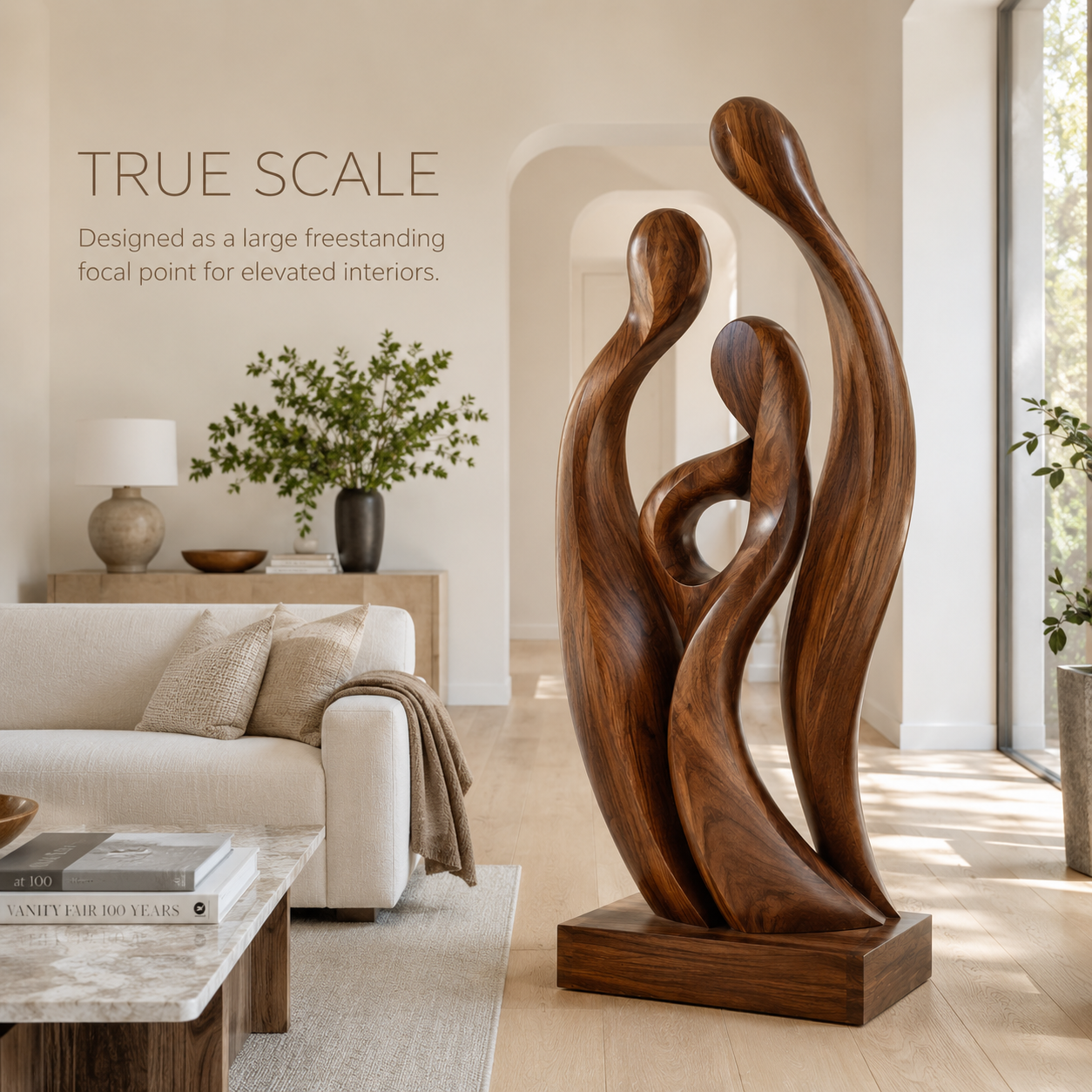 Arden Abstract Wood Sculpture - Design 001 - product image 04