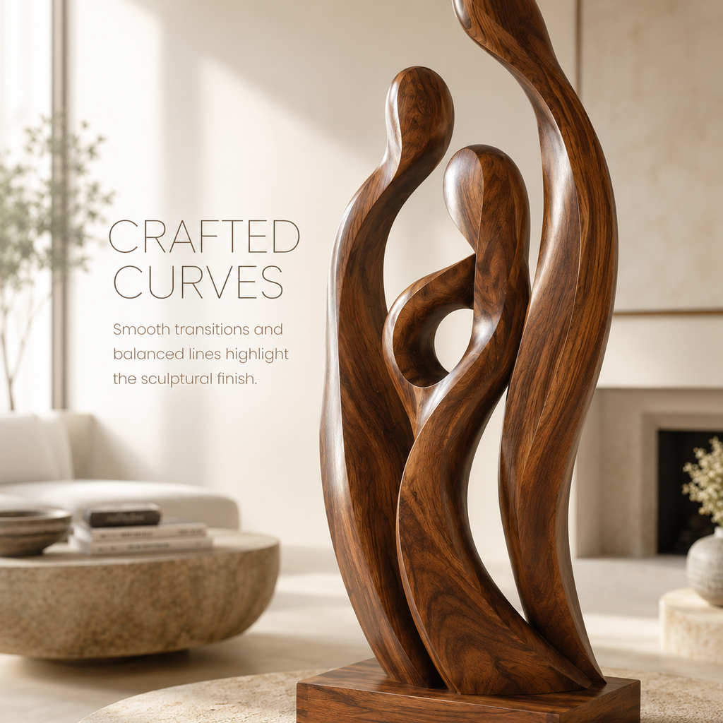 Arden Abstract Wood Sculpture - Design 001 - product image 06
