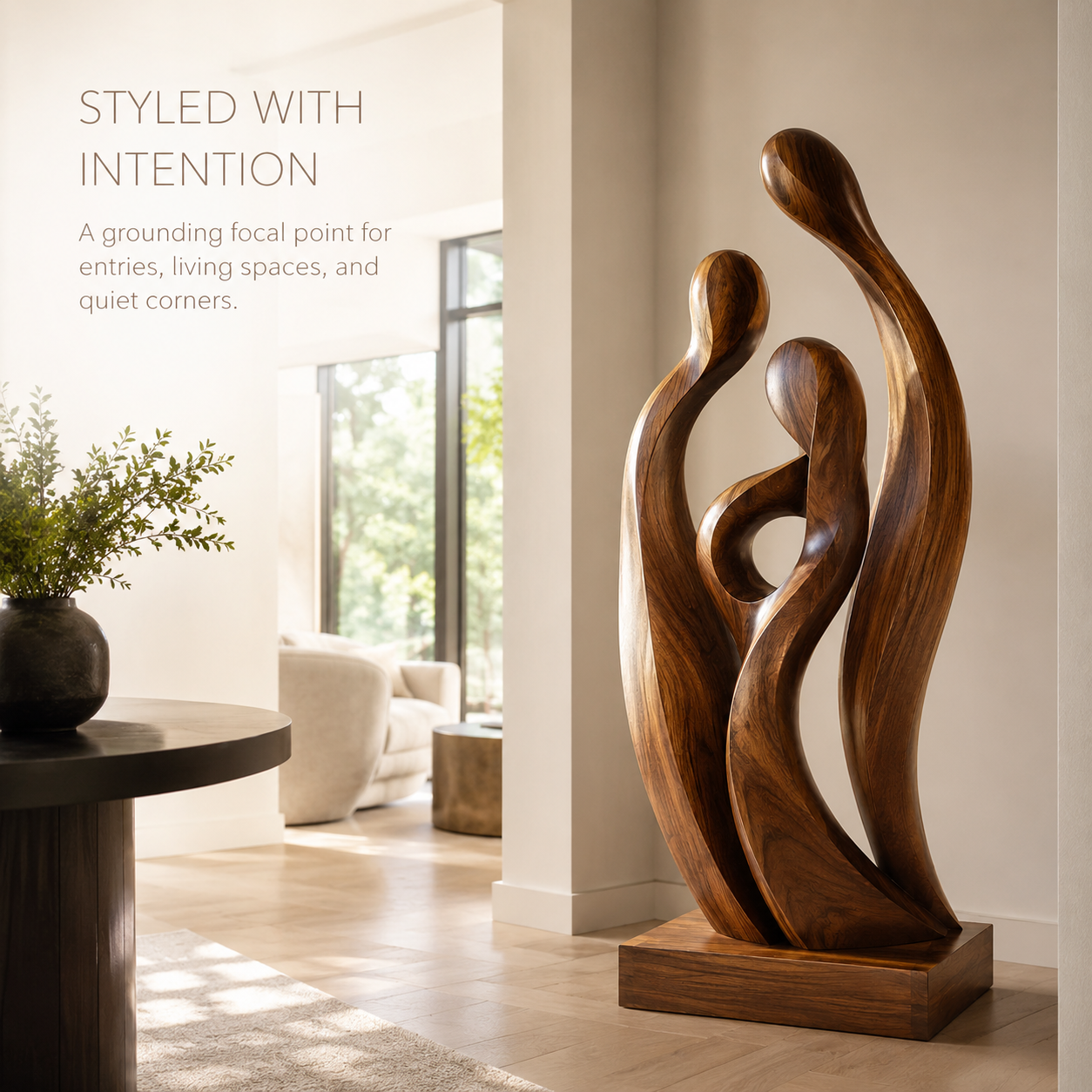 Arden Abstract Wood Sculpture - Design 001 - product image 07