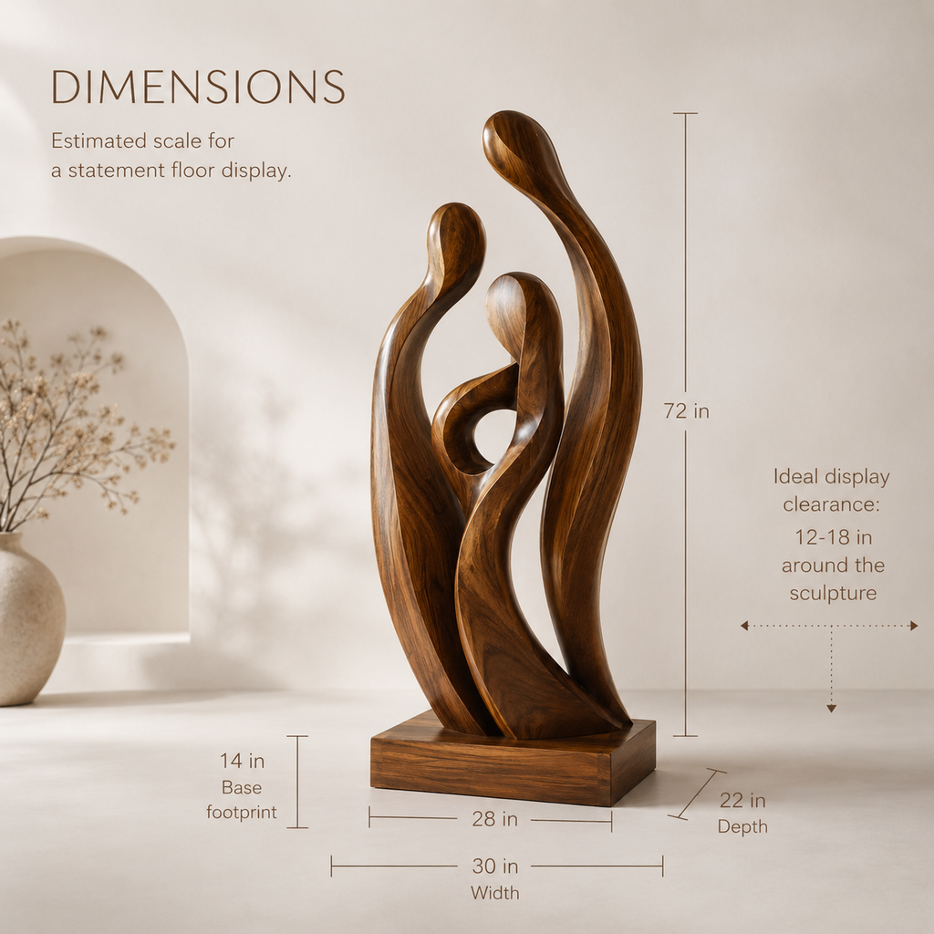 Arden Abstract Wood Sculpture - Design 001 - product image 08