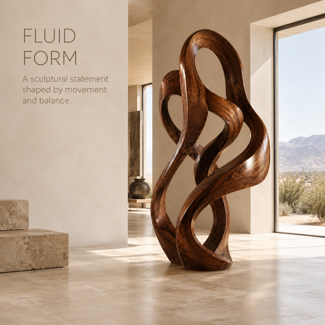 Soren Carved Abstract Sculpture - Design 004 - product image 03