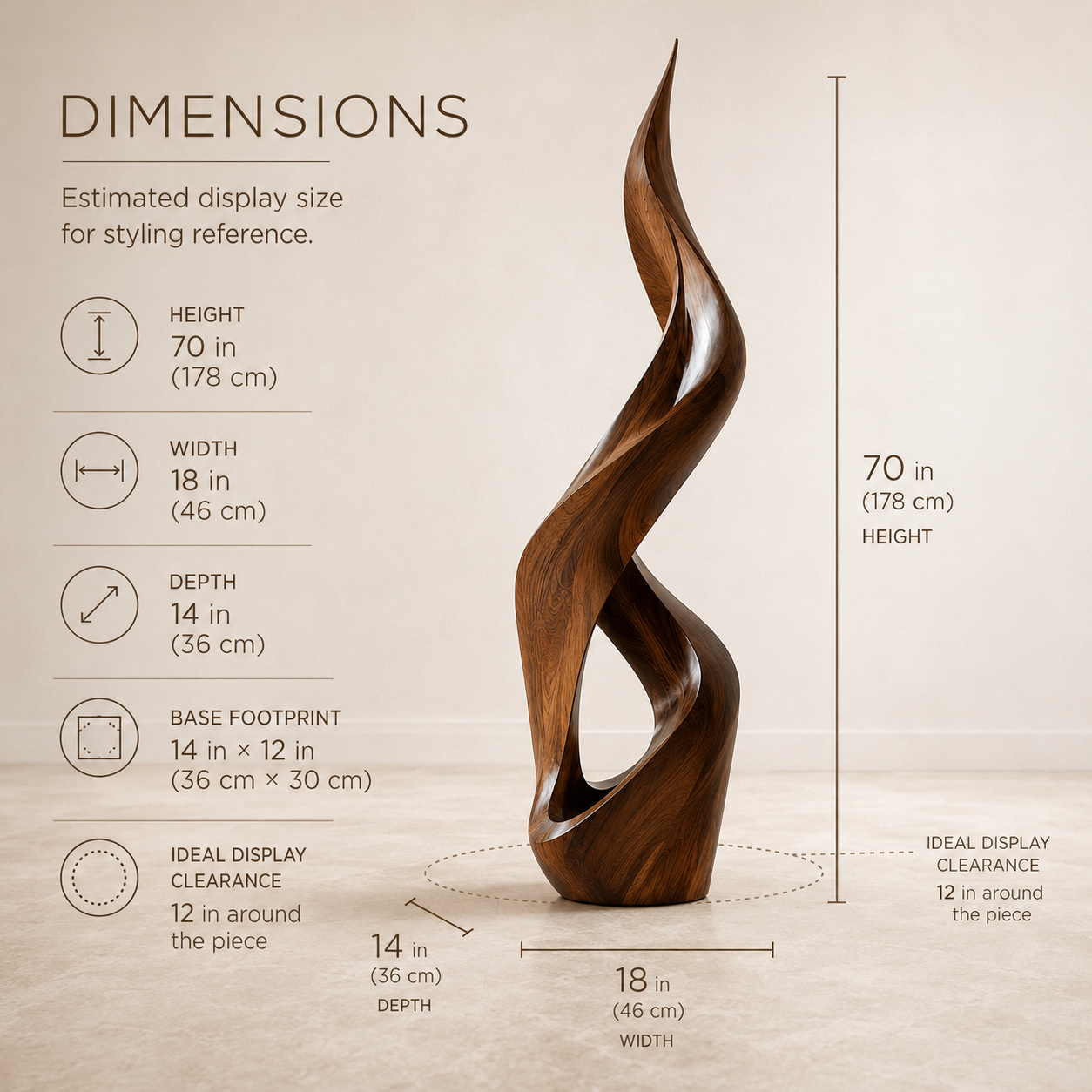 Elara Organic Form Sculpture - Design 005 - product image 08