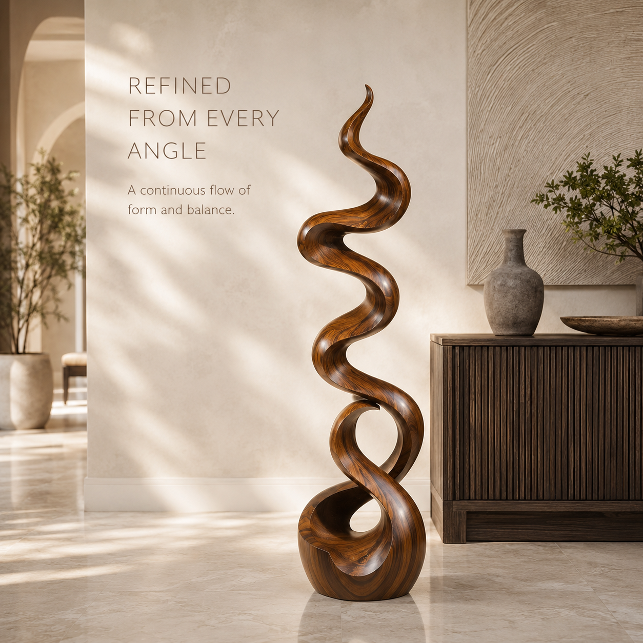 Veyra Modern Wood Sculpture - Design 006 - product image 03