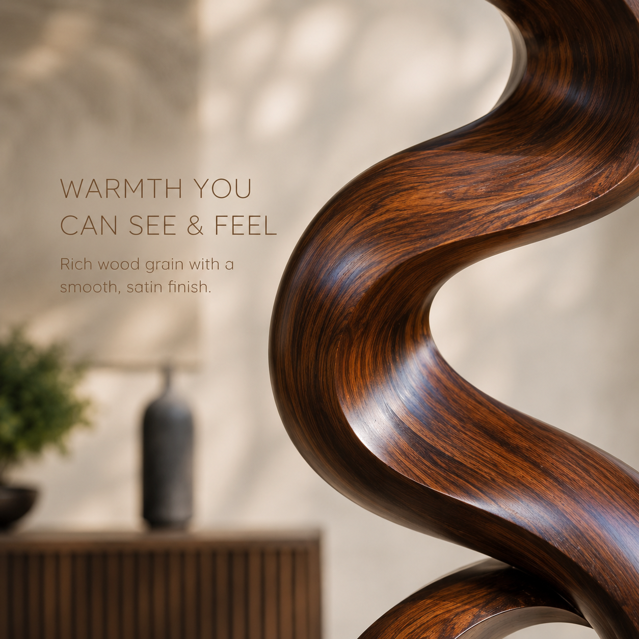 Veyra Modern Wood Sculpture - Design 006 - product image 05